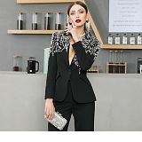 SUPER WHOLESALE | Rhinstone Decoration Blazer Top