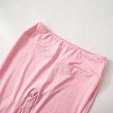 SUPER WHOLESALE | Elastic High Waist Pants Set