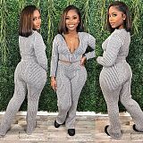 SUPER WHOLESALE | Stripes Bodycon Pants Set