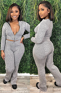 SUPER WHOLESALE | Stripes Bodycon Pants Set