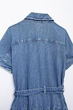 SUPER WHOLESALE | Self-tied Denim Dress