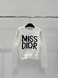 SUPER WHOLESALE | Dio r  Blended Wollen Material Embroidered Sweater