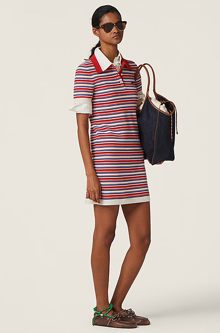 SUPER WHOLESALE | Miu Miu Striped Dress