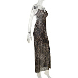 SUPER WHOLESALE | Leopard Maxi Long Dress