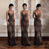 SUPER WHOLESALE | Leopard Maxi Long Dress