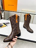 Louis V uitto n Ankle Height Monogram Boots