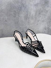 Gucc i  Women's Slingback Pump in Black(Heel: 6.5cmH)