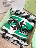 Off White- “Out of office” Sneaker in Green