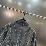 SUPER WHOLESALE| Aged Oversize Crop Jacket Top
