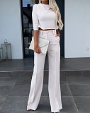 SUPER WHOLESALE| Flare Bottom Pants Set