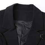 SUPER WHOLESALE| Buckle Designed Blazer