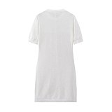 SUPER WHOLESALE| Singal Breasted Short Sleeves Dress