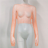 SUPER WHOLESALE| Rhinestone Fishnet Cover-up