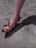 SUPER WHOLESALE| Leaves Heels in Golden(Video)