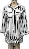 SUPER WHOLESALE| Striped Shirt & Shorts Set