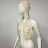 SUPER WHOLESALE| Rhinestone Headscarf