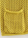 SUPER WHOLESALE| Knitted Vest with Big Buttons