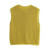 SUPER WHOLESALE| Knitted Vest with Big Buttons