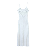 SUPER WHOLESALE| Silk Strapped Maxi Dress