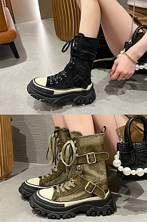 SUPER WHOLESALE| Platform Combat Boots