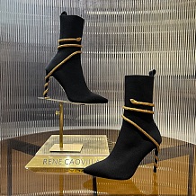 SUPER WHOLESALE| Rᴇɴᴇ Cᴀᴏᴠɪʟʟᴀ Margot Black And Gold Ankle Boot 105