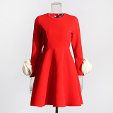 SUPER WHOLESALE| Big Rose Cuff  Dress