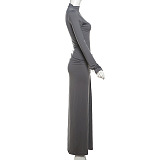 SUPER WHOLESALE | Drawstring Bodycon Long Dress