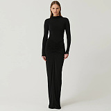 SUPER WHOLESALE | Drawstring Bodycon Long Dress