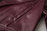 SUPER WHOLESALE | Lantern Sleeve Pu Jacket Top