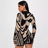 SUPER WHOLESALE | Knitted Romper in Two Tones