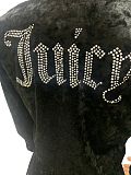 SUPER WHOLESALE | Velvet Rhinestone Letter Casual Set in Black