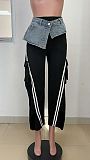 SUPER WHOLESALE | Patchwork Side Striped Pants