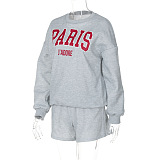SUPER WHOLESALE | Oversize Printed Sweater Top & Shorts