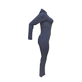 SUPER WHOLESALE | High  Stretchy Jogging Suit in Grey