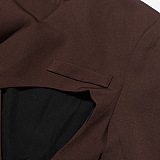 SUPER WHOLESALE | Deconstructed Design High-End Waist-Defined Hollowed Jacket