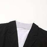 SUPER WHOLESALE | V-Neck Long Sleeve Color-Blocked High-End Blazer