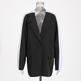 SUPER WHOLESALE | V-Neck Long Sleeve Color-Blocked High-End Blazer