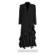 SUPER WHOLESALE | Ruffle Hem Design Long Blazer Dress