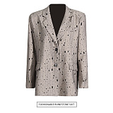 SUPER WHOLESALE | Color-Blocked Loose Versatile Blazer