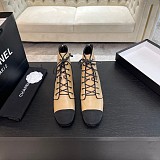 Chane l  Lace Up Boots