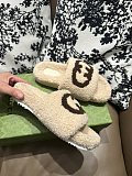 Gucci Furry Slide Khaki