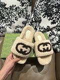 Gucci Furry Slide Khaki