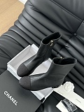 Chane l  Stretch Short Boots Black