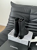 Chane l  Stretch Short Boots Black