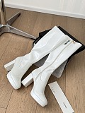 Chane l  Calfskin High Boots White