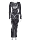 SUPER WHOLESALE | Printed Long Dress