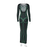 SUPER WHOLESALE | Printed Long Dress