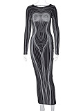 SUPER WHOLESALE | Printed Long Dress