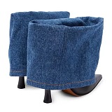 SUPER WHOLESALE | Denim Folded Stiletto Boots