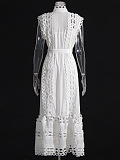 SUPER WHOLESALE | Hollow-out Off-Shoulder Long Dress